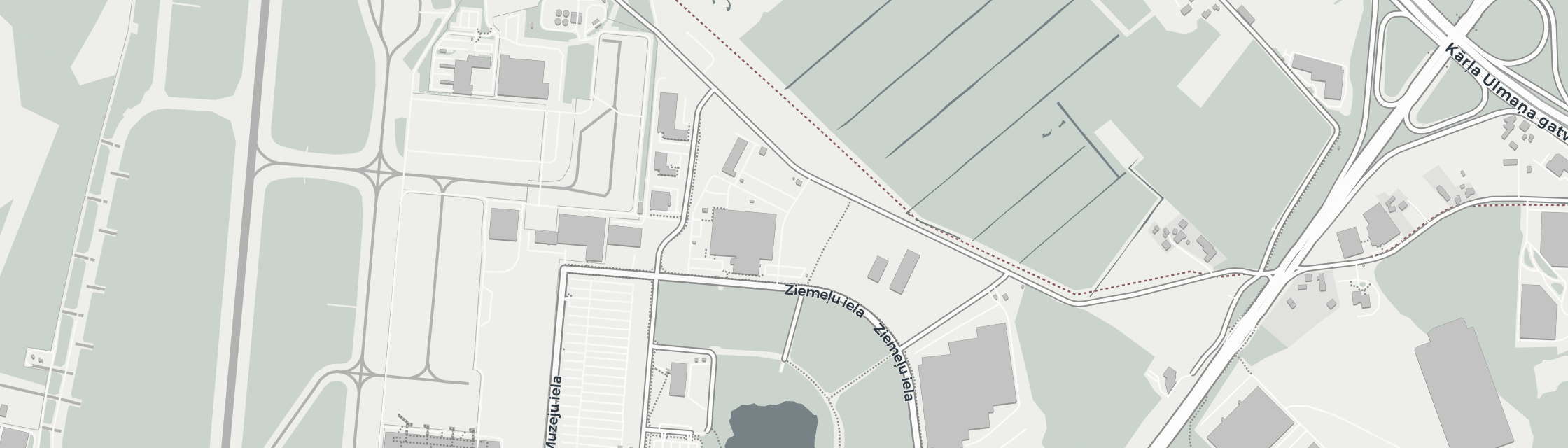 Map of Ziemeļu iela 20, Riga Airport, Latvia